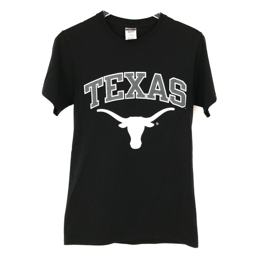 Texas Longhorns Mens Shirt Small Black Short Sleeve NCAA UT College Football